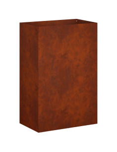 Vaso da giardino Ruggine 40 x 30 x 75 cm Acciaio Corten 2