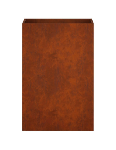 Vaso da giardino 2 pz Ruggine 50 x 40 x 75 cm Acciaio Corten