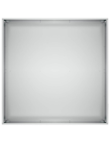 Vaso da giardino 2 pz Argento 60 x 60 x 30 cm Acciaio zincato