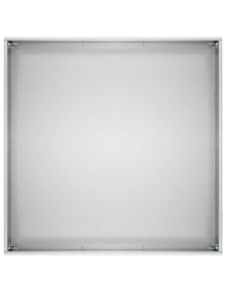 Vaso da giardino 2 pz Argento 60 x 60 x 30 cm Acciaio zincato