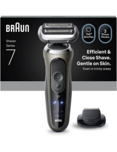 Braun Rasoio Elettrico Serie 7 Wet&Dry 3 Lame 72-C1200S Gold