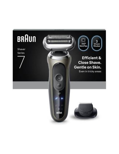 Braun Rasoio Elettrico Serie 7 Wet&Dry 3 Lame 72-C1200S Gold