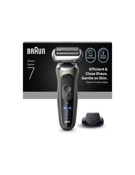 Braun Rasoio Elettrico Serie 7 Wet&Dry 3 Lame 72-C1200S Gold