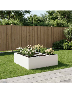 Vaso da giardino Bianco 100 x 100 x 40 cm