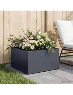 Vaso da giardino Antracite 40 x 40 x 30 cm