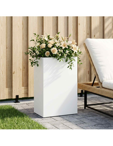 Vaso da giardino Bianco 50 x 30 x 75 cm
