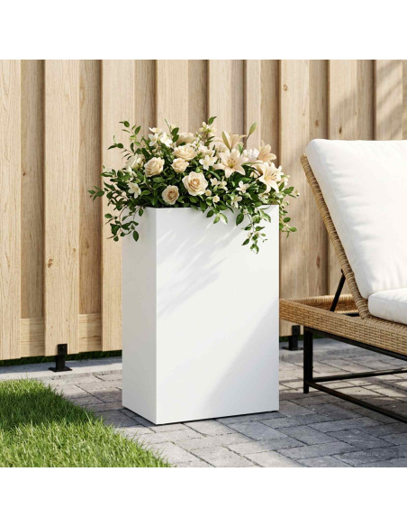 Vaso da giardino Bianco 50 x 30 x 75 cm
