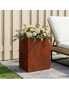 Vaso da giardino Ruggine 40 x 30 x 50 cm Acciaio Corten
