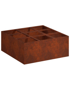Vaso da giardino Ruggine 100 x 100 x 40 cm Acciaio Corten 2