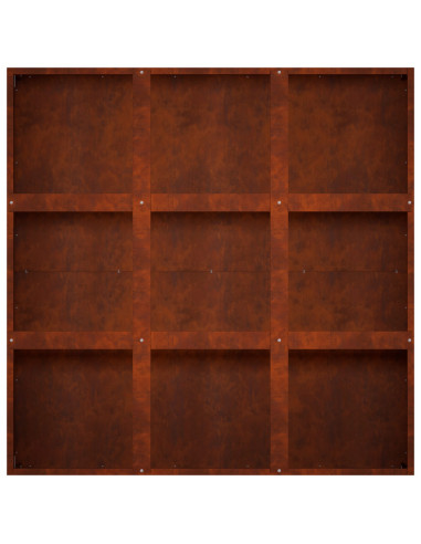 Vaso da giardino Ruggine 100 x 100 x 40 cm Acciaio Corten