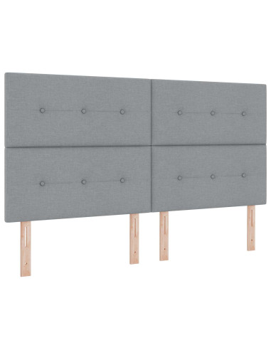 Letto con Contenitore Grigio Chiaro 180 x 200 cm Tessuto