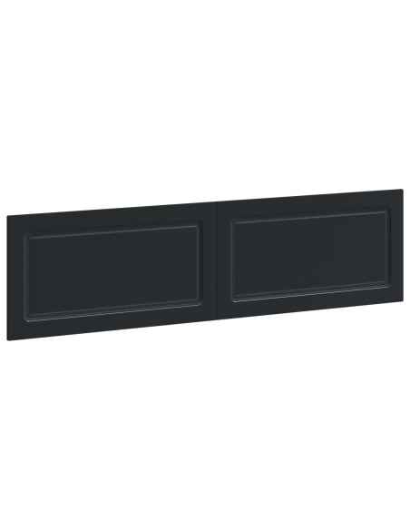 Testiera da Muro UTRECHT Nero Legno ingegnerizzato