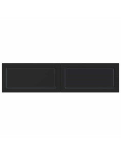 Testiera da Muro UTRECHT Nero Legno ingegnerizzato 2