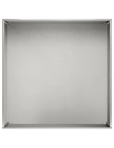 Vaso da giardino Argento 40 x 40 x 30 cm Acciaio Inox