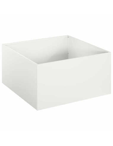 Vaso da giardino 2 pz Bianco 60 x 60 x 30 cm