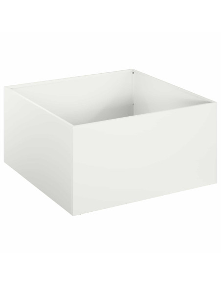 Vaso da giardino 2 pz Bianco 60 x 60 x 30 cm