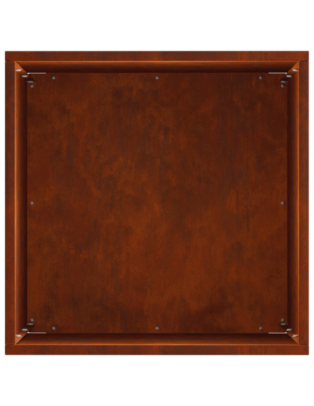 Vaso da giardino Ruggine 30 x 30 x 50 cm Acciaio Corten