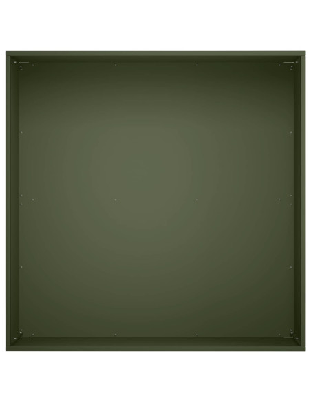 Vaso da giardino 2 pz Verde Oliva 40 x 40 x 30 cm