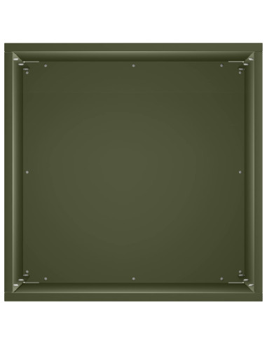Vaso da giardino 2 pz Verde Oliva 30 x 30 x 40 cm