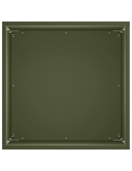 Vaso da giardino 2 pz Verde Oliva 30 x 30 x 40 cm