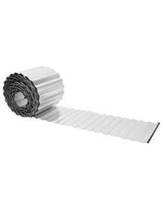 Bordura per Prato 10 m x 30 cm Acciaio zincato Argento 2