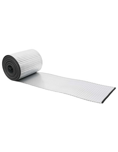 Bordura per Prato 10 m x 30 cm Acciaio zincato Argento