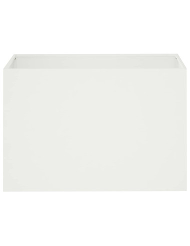Vaso da giardino 2 pz Bianco 50 x 40 x 40 cm