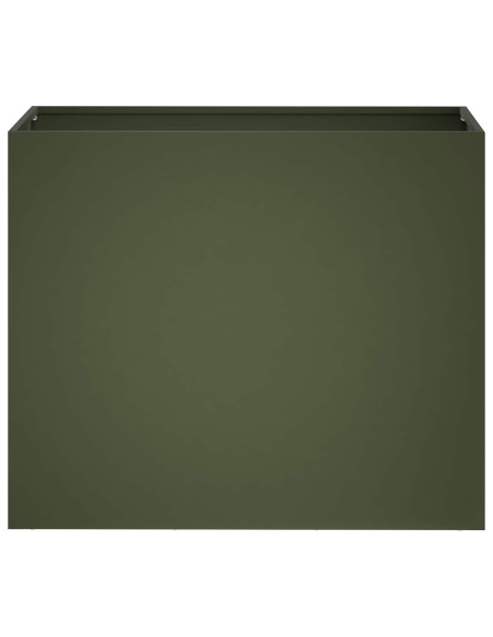 Vaso da giardino 2 pz Verde Oliva 60 x 30 x 50 cm