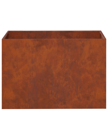 Vaso da giardino Ruggine 50 x 40 x 40 cm Acciaio Corten