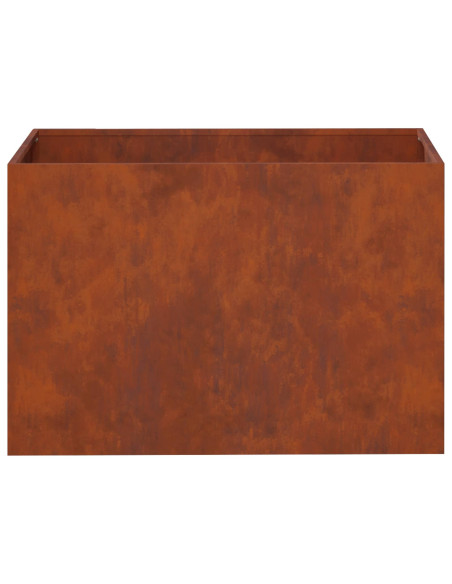 Vaso da giardino Ruggine 50 x 40 x 40 cm Acciaio Corten