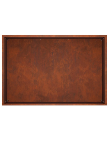 Vaso da giardino Ruggine 50 x 40 x 40 cm Acciaio Corten