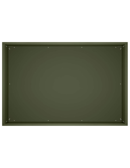 Vaso da giardino 2 pz Verde Oliva 60 x 40 x 40 cm