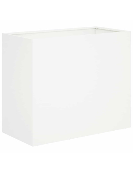 Vaso da giardino 2 pz Bianco 60 x 30 x 40 cm