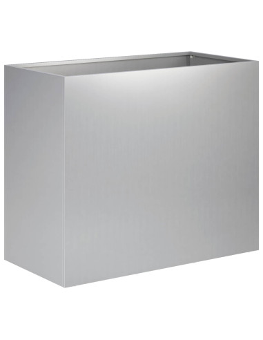 Vaso da giardino Argento 60 x 30 x 40 cm Acciaio zincato