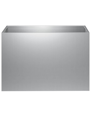 Vaso da giardino Argento 60 x 40 x 40 cm Acciaio zincato