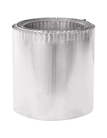 Bordura per Prato 20 m x 30 cm Acciaio zincato Argento