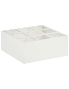 Vaso da giardino Bianco 100 x 100 x 40 cm 2