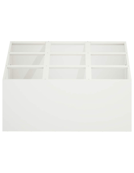 Vaso da giardino Bianco 100 x 100 x 40 cm