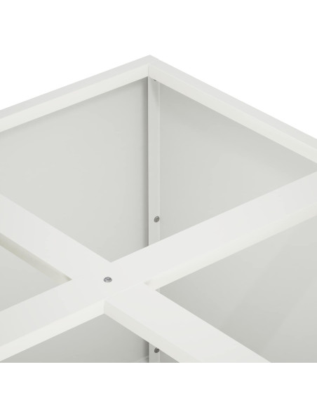 Vaso da giardino Bianco 100 x 100 x 40 cm