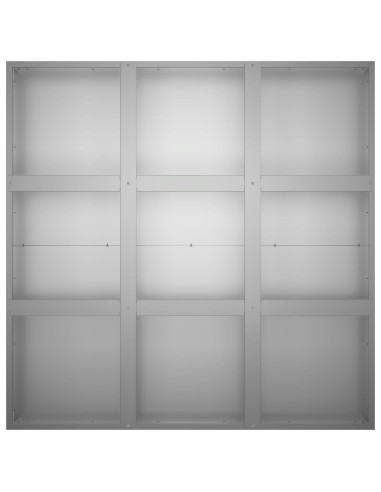 Vaso da giardino Argento 100 x 100 x 40 cm Acciaio zincato
