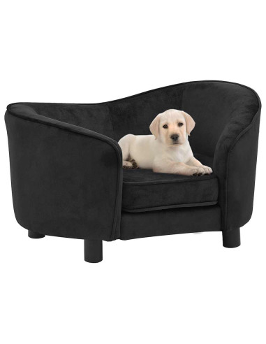 Divano per Cani Nero 69x49x40 cm in Peluche