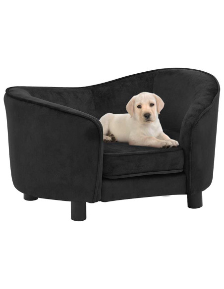 Divano per Cani Nero 69x49x40 cm in Peluche