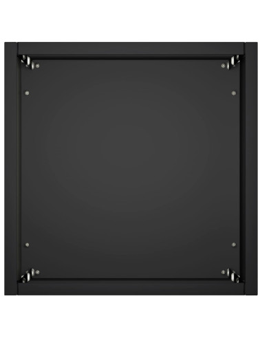 Vaso da giardino Nero 20 x 20 x 75 cm Acciaio laminato a freddo