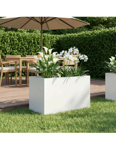 Vaso da giardino Bianco 50 x 40 x 40 cm