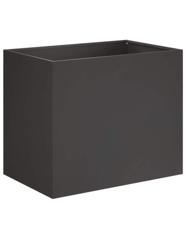 Vaso da giardino 2 pz Nero 50 x 40 x 50 cm