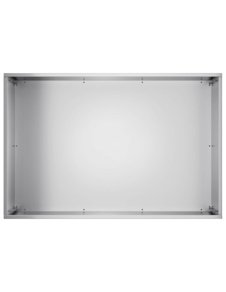 Vaso da giardino 2 pz Argento 50 x 40 x 40 cm Acciaio zincato