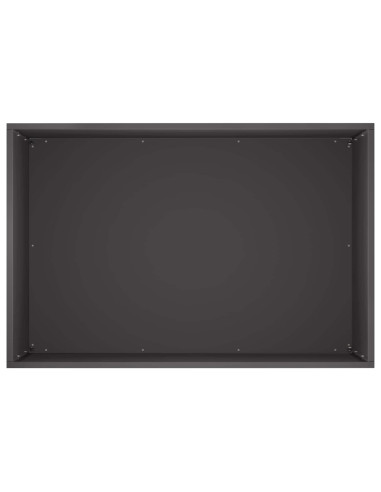 Vaso da giardino 2 pz Nero 50 x 40 x 50 cm