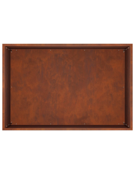 Vaso da giardino Ruggine 50 x 40 x 50 cm Acciaio Corten
