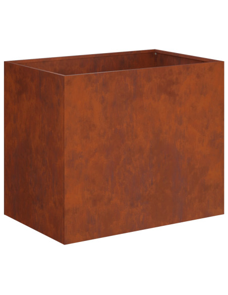 Vaso da giardino 2 pz Ruggine 50 x 40 x 50 cm Acciaio Corten
