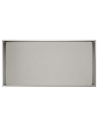 Vaso da giardino Argento 60 x 30 x 50 cm Acciaio Inox